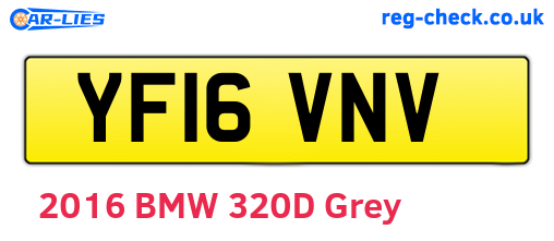 YF16VNV are the vehicle registration plates.