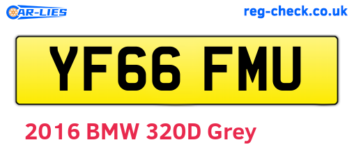 YF66FMU are the vehicle registration plates.