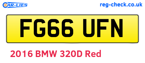 FG66UFN are the vehicle registration plates.
