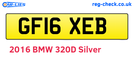 GF16XEB are the vehicle registration plates.