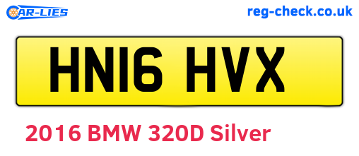HN16HVX are the vehicle registration plates.