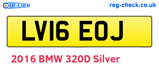 LV16EOJ are the vehicle registration plates.