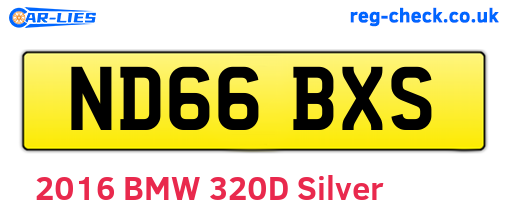 ND66BXS are the vehicle registration plates.