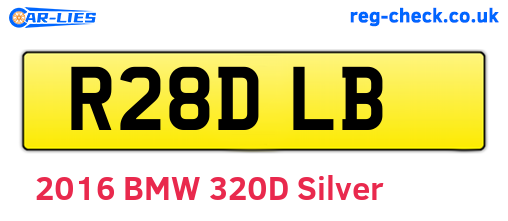 R28DLB are the vehicle registration plates.