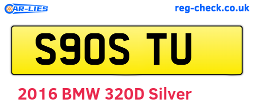 S90STU are the vehicle registration plates.