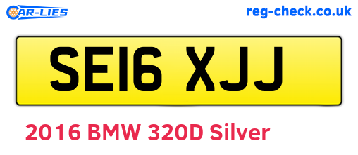 SE16XJJ are the vehicle registration plates.
