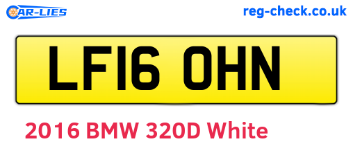 LF16OHN are the vehicle registration plates.