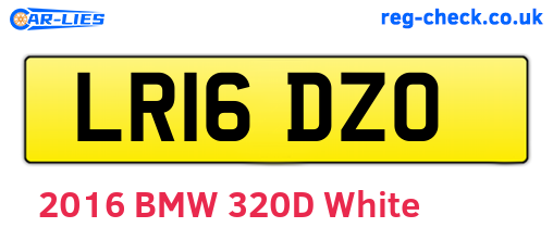 LR16DZO are the vehicle registration plates.