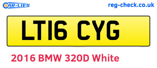 LT16CYG are the vehicle registration plates.