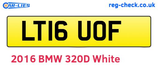 LT16UOF are the vehicle registration plates.