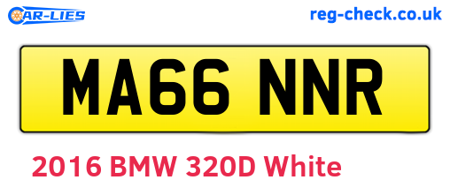 MA66NNR are the vehicle registration plates.
