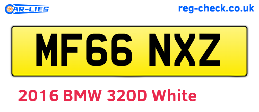 MF66NXZ are the vehicle registration plates.