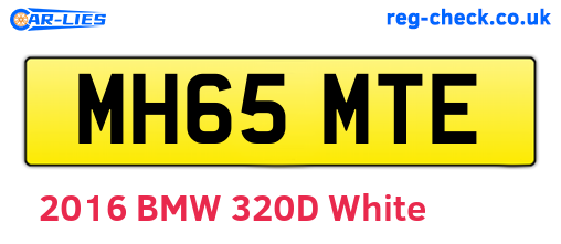 MH65MTE are the vehicle registration plates.
