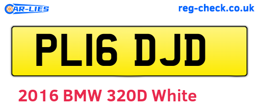 PL16DJD are the vehicle registration plates.