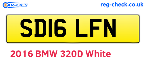SD16LFN are the vehicle registration plates.