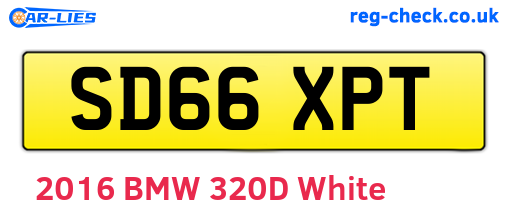 SD66XPT are the vehicle registration plates.