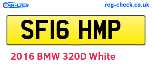 SF16HMP are the vehicle registration plates.