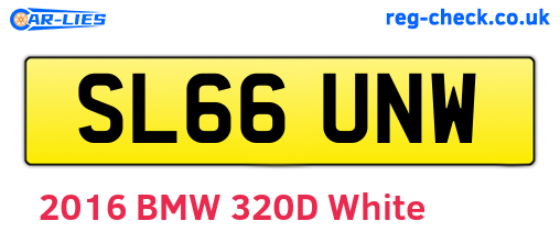 SL66UNW are the vehicle registration plates.