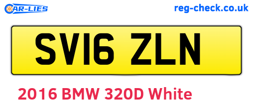 SV16ZLN are the vehicle registration plates.