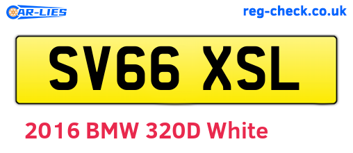SV66XSL are the vehicle registration plates.