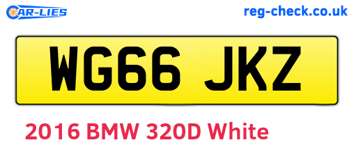WG66JKZ are the vehicle registration plates.