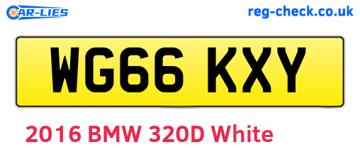 WG66KXY are the vehicle registration plates.