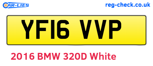 YF16VVP are the vehicle registration plates.