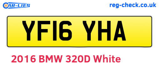 YF16YHA are the vehicle registration plates.