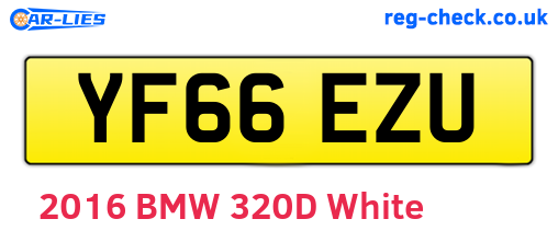 YF66EZU are the vehicle registration plates.