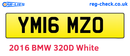 YM16MZO are the vehicle registration plates.