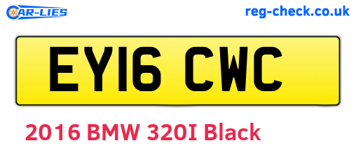 EY16CWC are the vehicle registration plates.