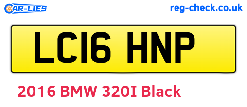 LC16HNP are the vehicle registration plates.