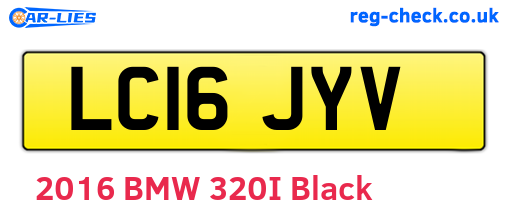 LC16JYV are the vehicle registration plates.