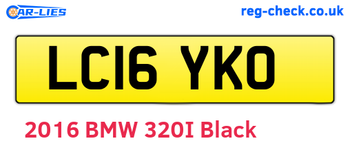LC16YKO are the vehicle registration plates.