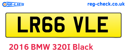 LR66VLE are the vehicle registration plates.