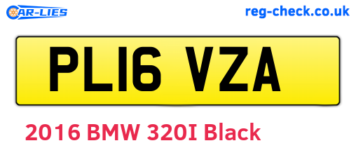 PL16VZA are the vehicle registration plates.
