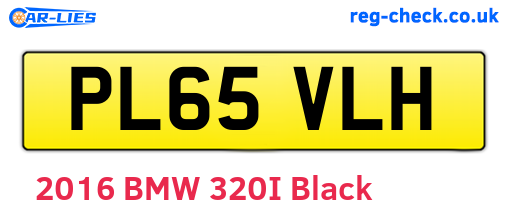 PL65VLH are the vehicle registration plates.