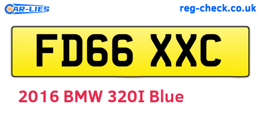 FD66XXC are the vehicle registration plates.