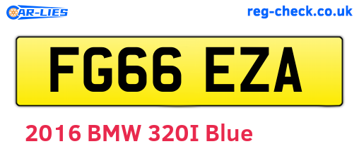 FG66EZA are the vehicle registration plates.
