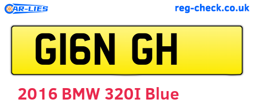 G16NGH are the vehicle registration plates.