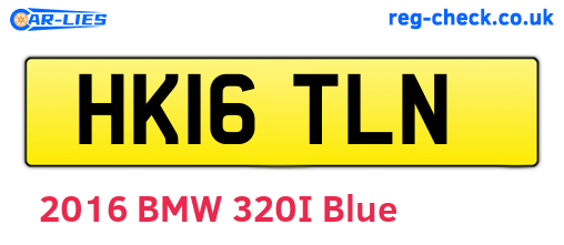 HK16TLN are the vehicle registration plates.