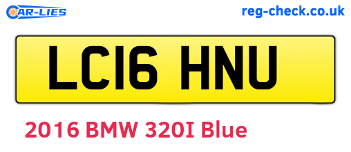 LC16HNU are the vehicle registration plates.