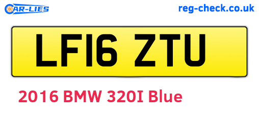 LF16ZTU are the vehicle registration plates.