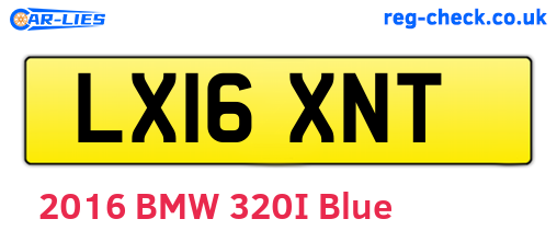 LX16XNT are the vehicle registration plates.