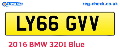 LY66GVV are the vehicle registration plates.
