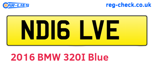 ND16LVE are the vehicle registration plates.