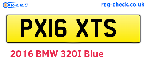 PX16XTS are the vehicle registration plates.