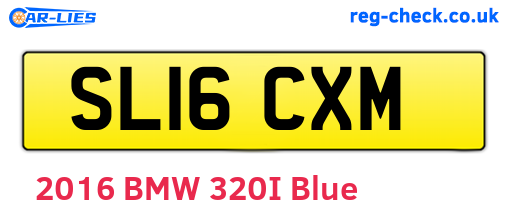 SL16CXM are the vehicle registration plates.