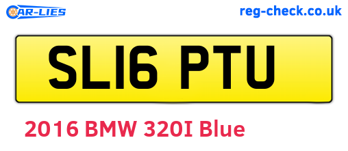 SL16PTU are the vehicle registration plates.