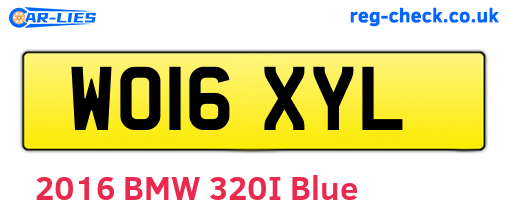 WO16XYL are the vehicle registration plates.